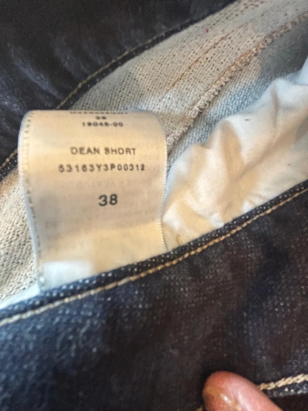 True Religion Dean Modern Tapered Jean Shorts Mens 38 Dark Indigo Denim